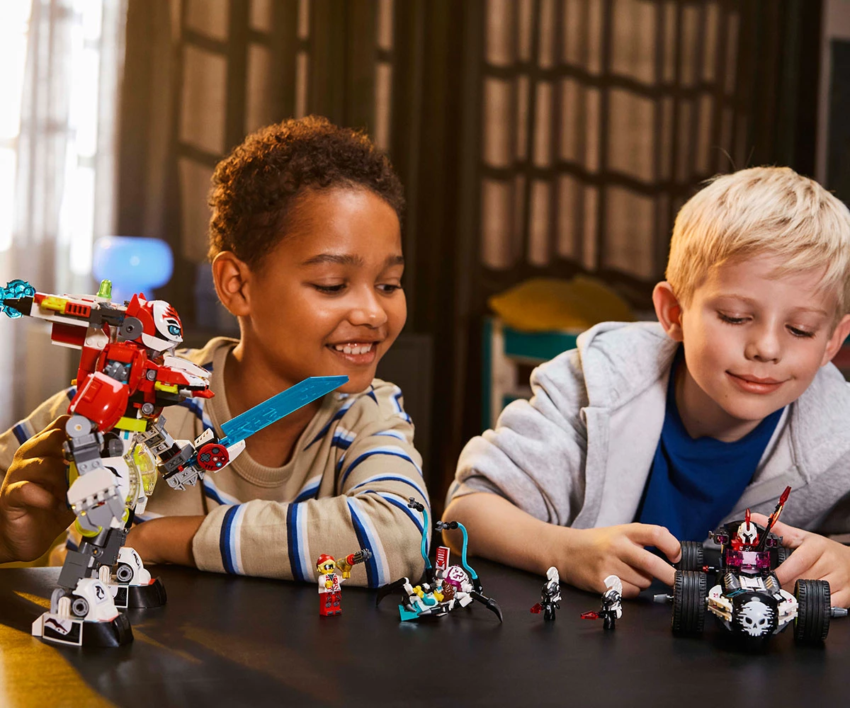 Детски комплект за игра LEGO® DREAMZzz™ 71497 - Тигър-робот на Купър и кола драгстер на Zero thumb 8 Конструктор ЛЕГО DREAMZzz 71497 thumb 8