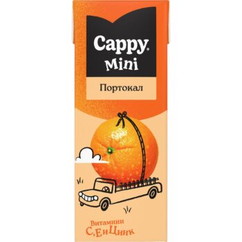 Плодова напитка Капи мини портокал 0.200л.
