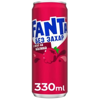 Фанта малина без захар кен 0.330л.