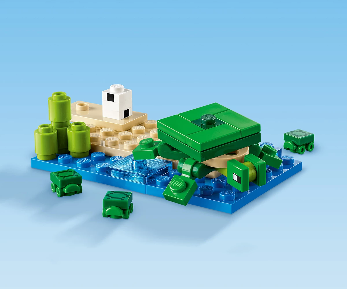 Детски комплект за игра LEGO® Minecraft™ 21254 - Къща на плажа на костенурките thumb 7 Конструктор ЛЕГО Minecraft 21254 thumb 7