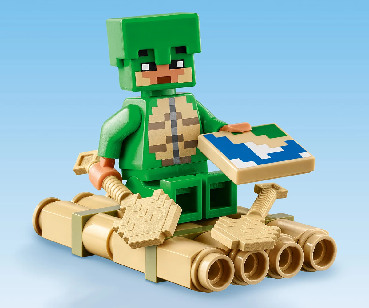 Детски комплект за игра LEGO® Minecraft™ 21254 - Къща на плажа на костенурките thumb 8 Конструктор ЛЕГО Minecraft 21254 thumb 8