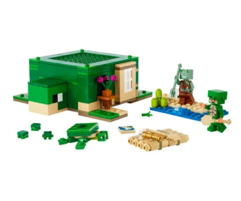 Детски комплект за игра LEGO® Minecraft™ 21254 – Къща на плажа на костенурките