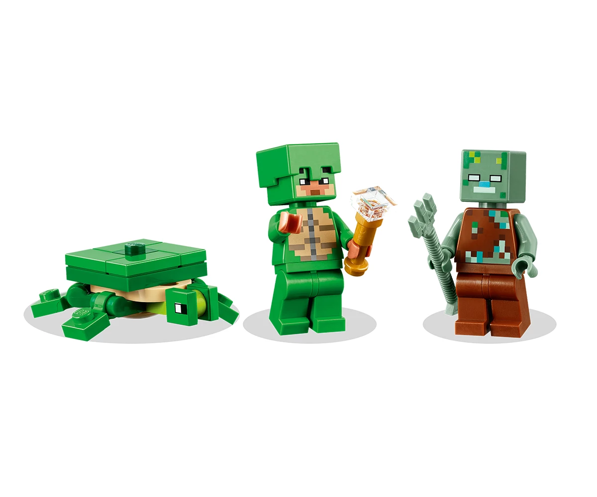 Детски комплект за игра LEGO® Minecraft™ 21254 - Къща на плажа на костенурките thumb 4 Конструктор ЛЕГО Minecraft 21254 thumb 4