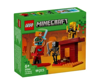 Детски комплект за игра LEGO® Minecraft™ 21266 – Битка в пъклената лава
