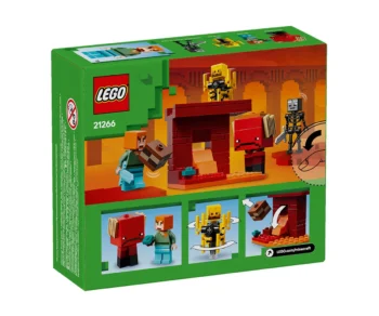 Детски комплект за игра LEGO® Minecraft™ 21266 – Битка в пъклената лава