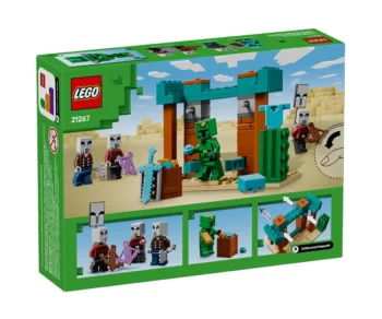 Детски комплект за игра LEGO® Minecraft™ 21267 – Пустинният патрул на злобарите