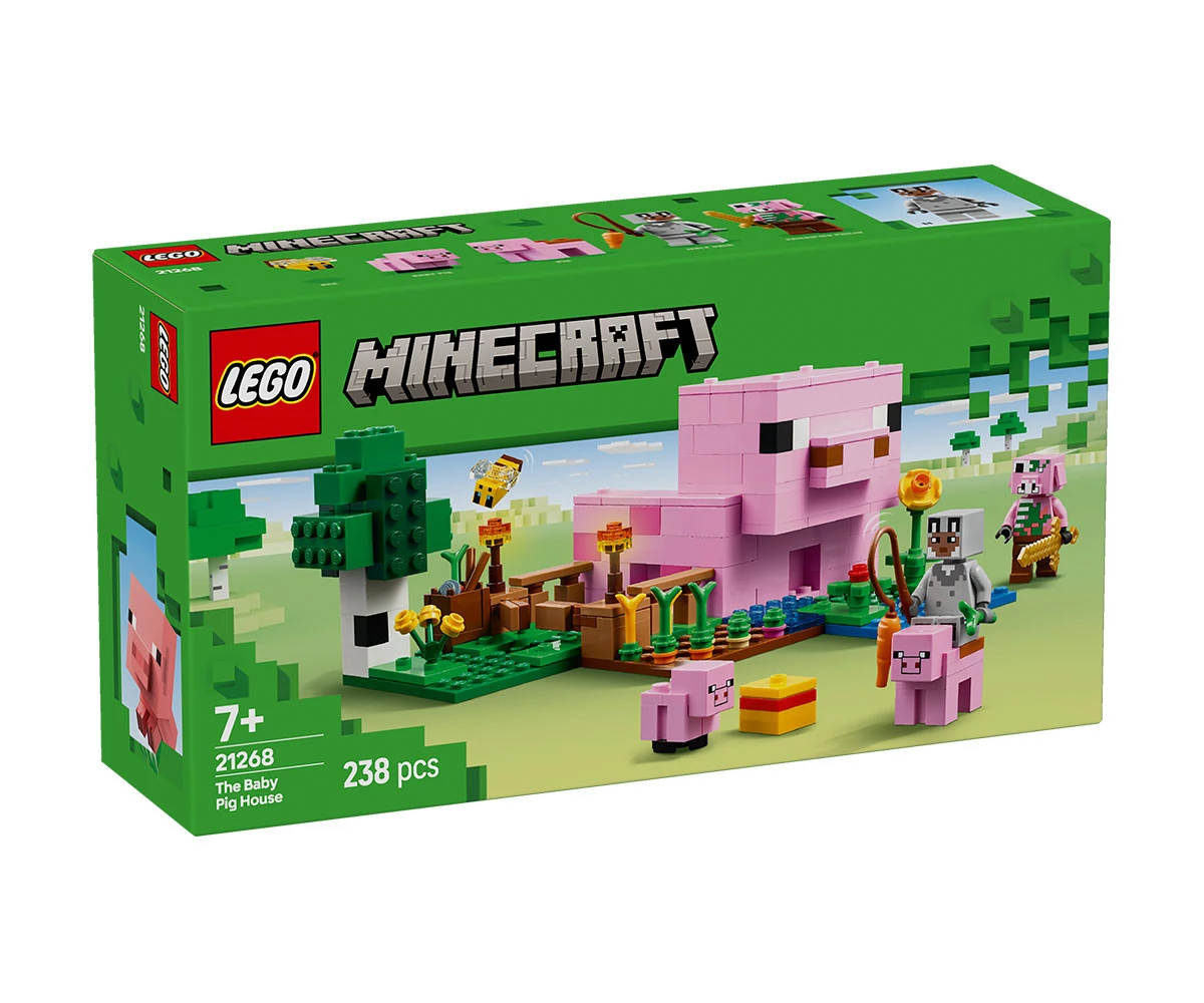 Детски комплект за игра LEGO® Minecraft™ 21268 - Къщата на прасенцето Конструктор ЛЕГО Minecraft 21268