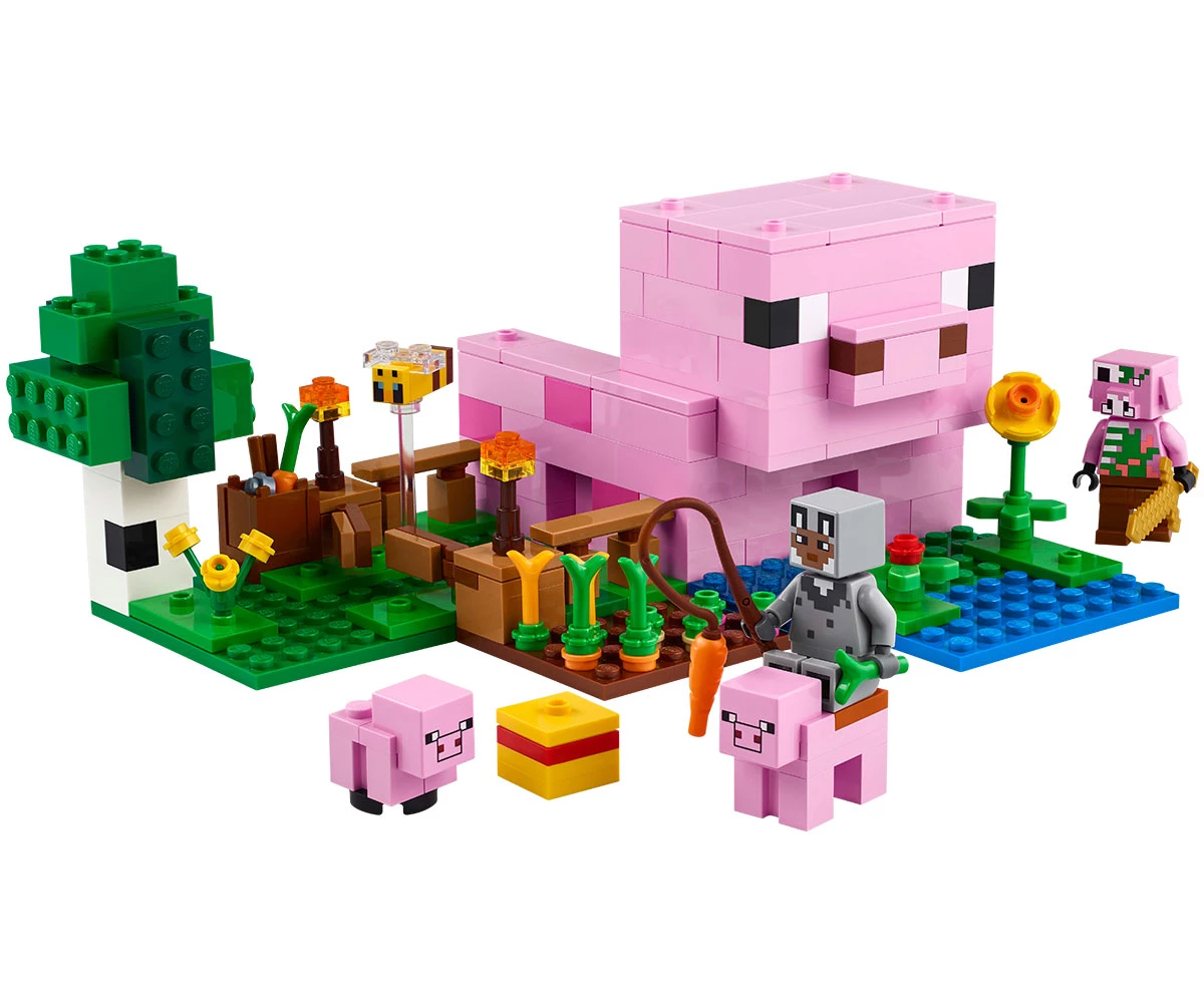Детски комплект за игра LEGO® Minecraft™ 21268 - Къщата на прасенцето thumb 3 Конструктор ЛЕГО Minecraft 21268 thumb 3