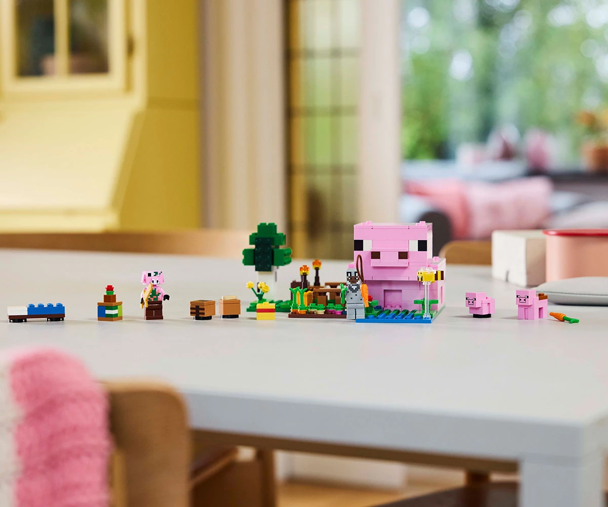 Детски комплект за игра LEGO® Minecraft™ 21268 - Къщата на прасенцето thumb 6 Конструктор ЛЕГО Minecraft 21268 thumb 6