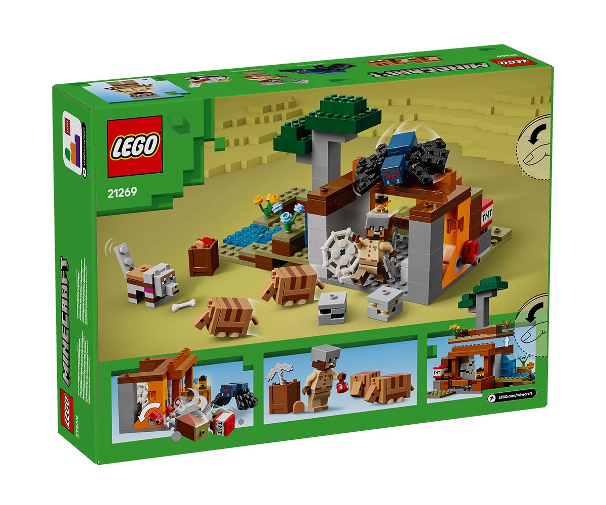 Детски комплект за игра LEGO® Minecraft™ 21269 - Минна експедиция с броненосец thumb 2 Конструктор ЛЕГО Minecraft 21269 thumb 2