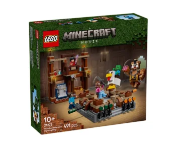 Детски комплект за игра LEGO® Minecraft® 21272 – Боен ринг в Горското име