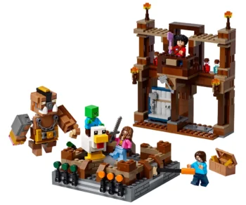 Детски комплект за игра LEGO® Minecraft® 21272 – Боен ринг в Горското име