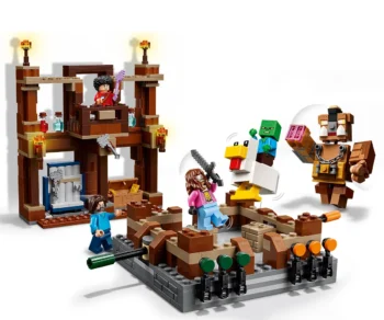 Детски комплект за игра LEGO® Minecraft® 21272 – Боен ринг в Горското име