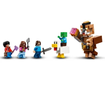 Детски комплект за игра LEGO® Minecraft® 21272 – Боен ринг в Горското име