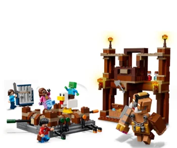 Детски комплект за игра LEGO® Minecraft® 21272 – Боен ринг в Горското име