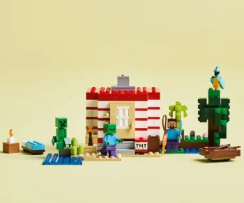 Детски комплект за игра LEGO® Minecraft® 21275 – TNT къща в джунглата