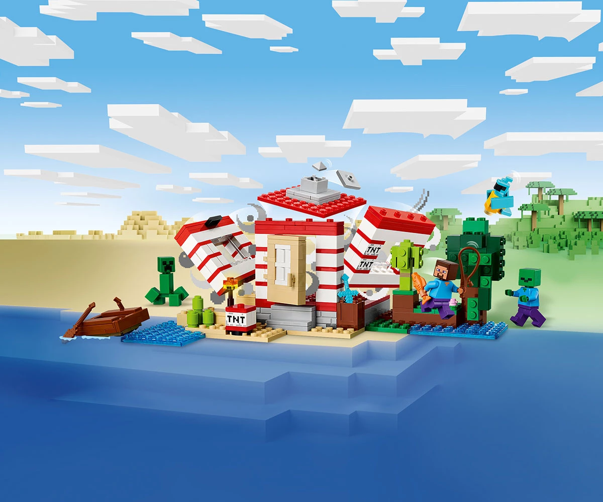 Детски комплект за игра LEGO® Minecraft® 21275 - TNT къща в джунглата thumb 12 LEGO® Minecraft® 21275 - The TNT Jungle House thumb 12