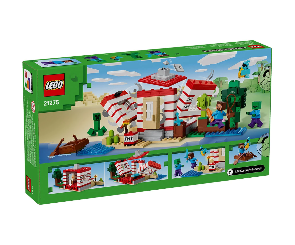 Детски комплект за игра LEGO® Minecraft® 21275 - TNT къща в джунглата thumb 2 LEGO® Minecraft® 21275 - The TNT Jungle House thumb 2