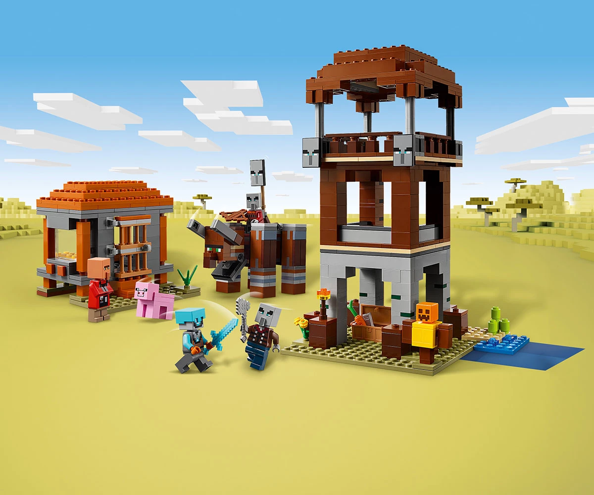 Детски комплект за игра LEGO® Minecraft® 21278 - Кулата на грабителите и Опустошителя thumb 12 LEGO® Minecraft® 21278 - The Pillager Outpost and Ravager thumb 12