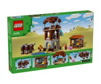 Детски комплект за игра LEGO® Minecraft® 21278 – Кулата на грабителите и Опустошителя