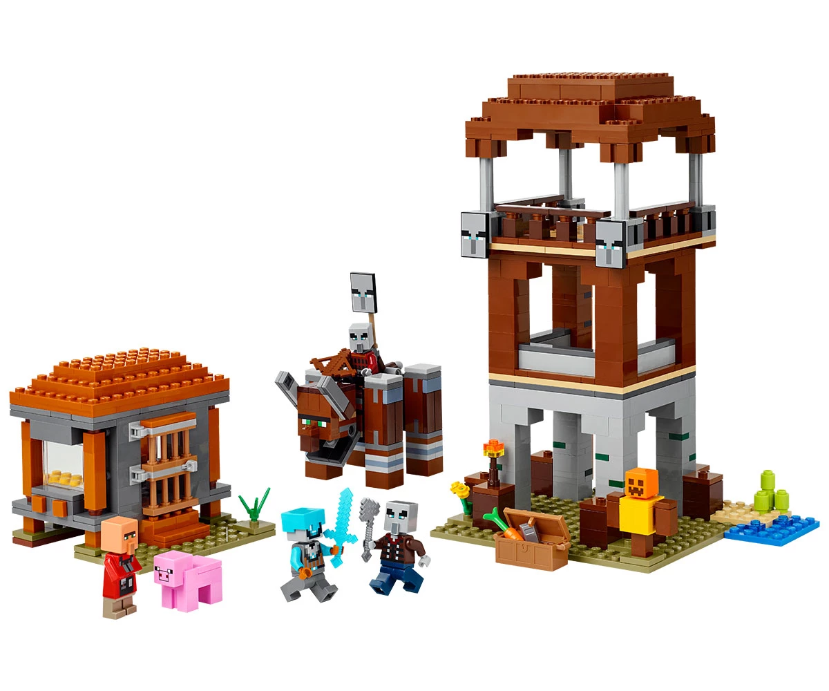 Детски комплект за игра LEGO® Minecraft® 21278 - Кулата на грабителите и Опустошителя thumb 3 LEGO® Minecraft® 21278 - The Pillager Outpost and Ravager thumb 3