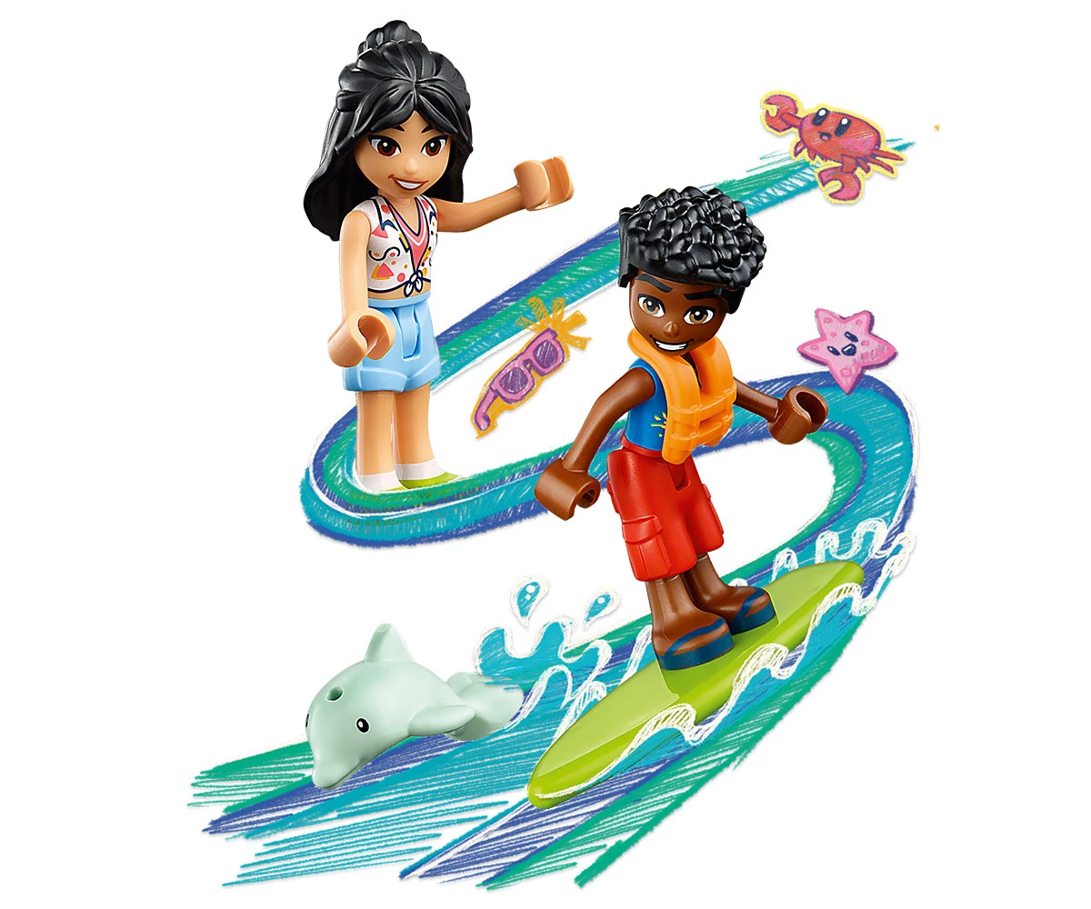 Детски комплект за игра LEGO® Friends 41725 - Забавления с плажно бъги thumb 6 Конструктор ЛЕГО Friends 41725 thumb 6