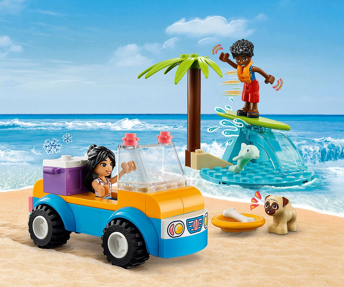 Детски комплект за игра LEGO® Friends 41725 - Забавления с плажно бъги thumb 7 Конструктор ЛЕГО Friends 41725 thumb 7