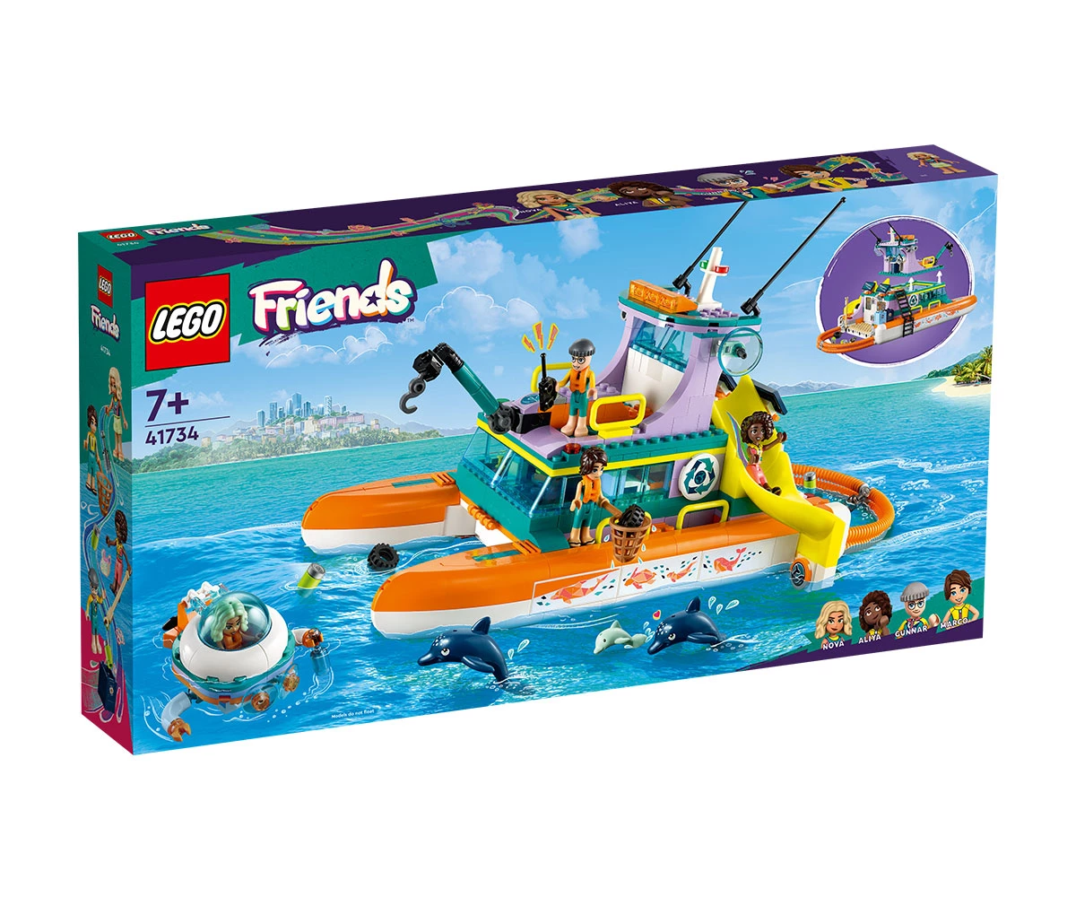 Детски комплект за игра LEGO® Friends 41734 - Морска спасителна лодка Конструктор ЛЕГО Friends 41734