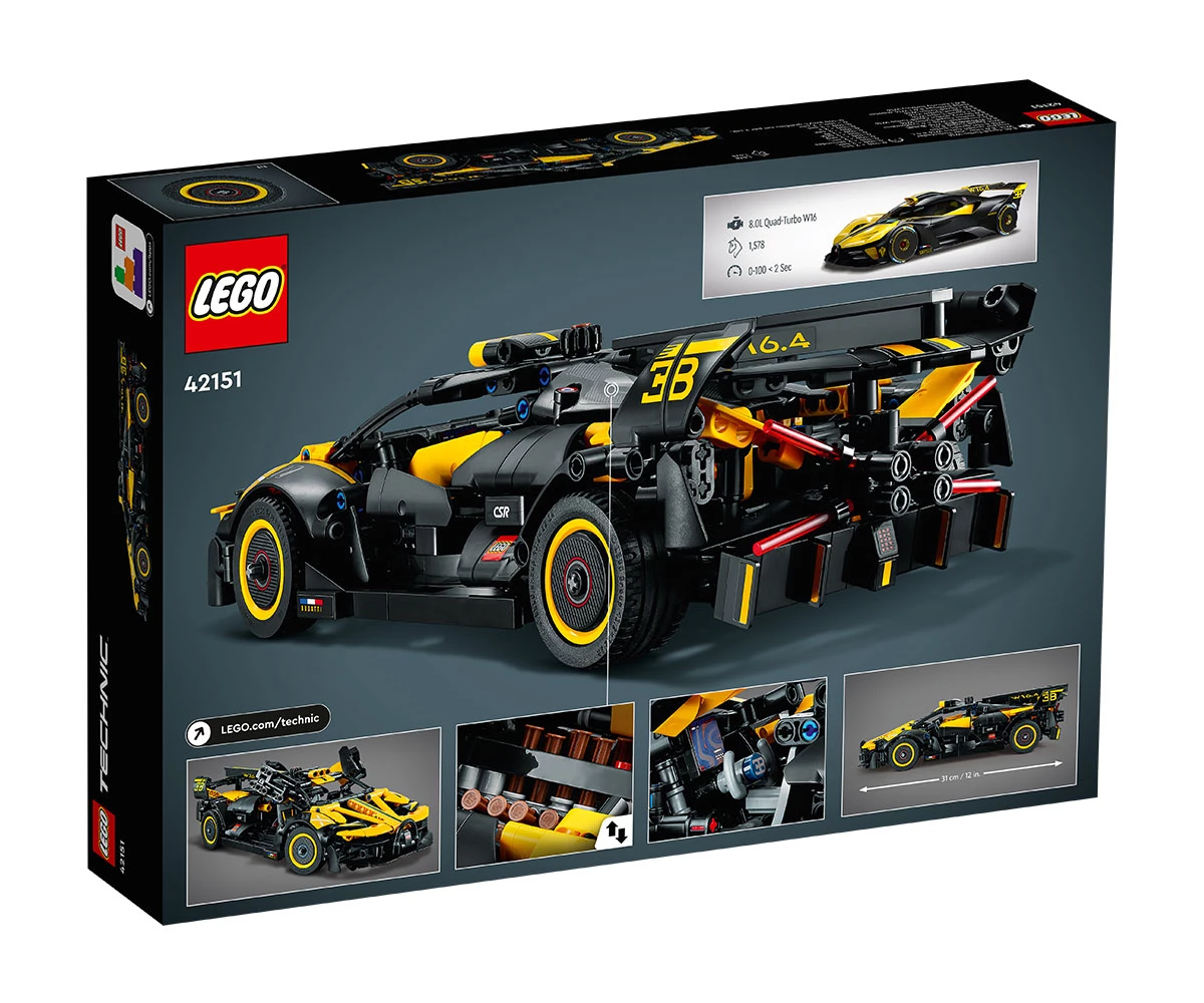 Детски комплект за игра LEGO® Technic 42151 - Болид Bugatti thumb 2 Конструктор ЛЕГО Technic 42151 thumb 2