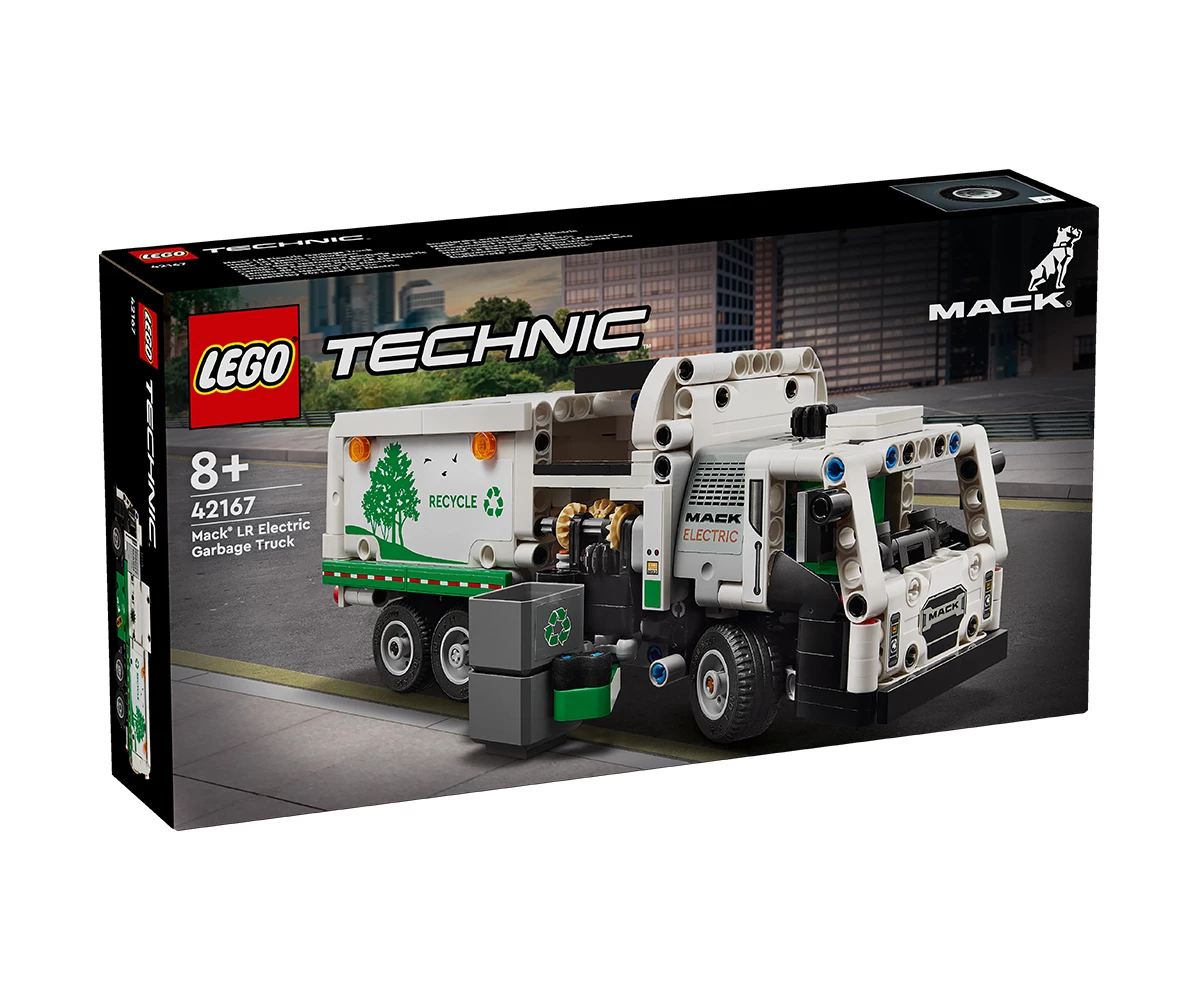 Детски комплект за игра LEGO® Technic 42167 - Боклукчийски камион Mack® LR Electric Конструктор ЛЕГО Technic 42167