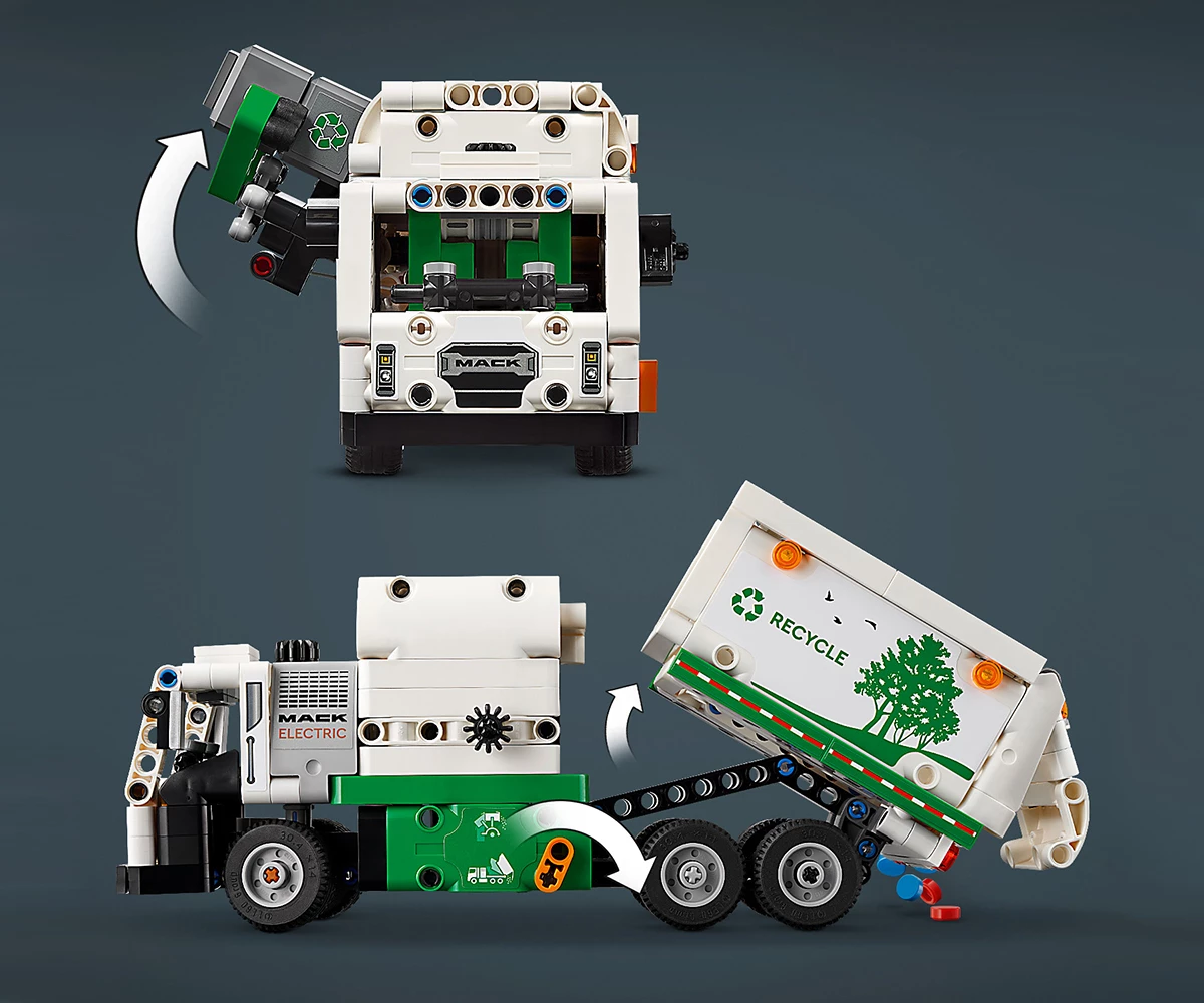 Детски комплект за игра LEGO® Technic 42167 - Боклукчийски камион Mack® LR Electric thumb 9 Конструктор ЛЕГО Technic 42167 thumb 9