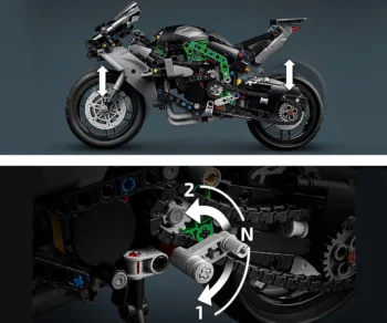 Детски комплект за игра конструктор LEGO® Technic 42170 – Мотоциклет Kawasaki Ninja H2R
