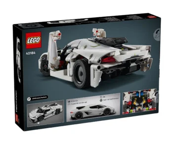 Детски комплект за игра LEGO® Technic 42184 – Бяла хиперкола Koenigsegg Jesko Absolut