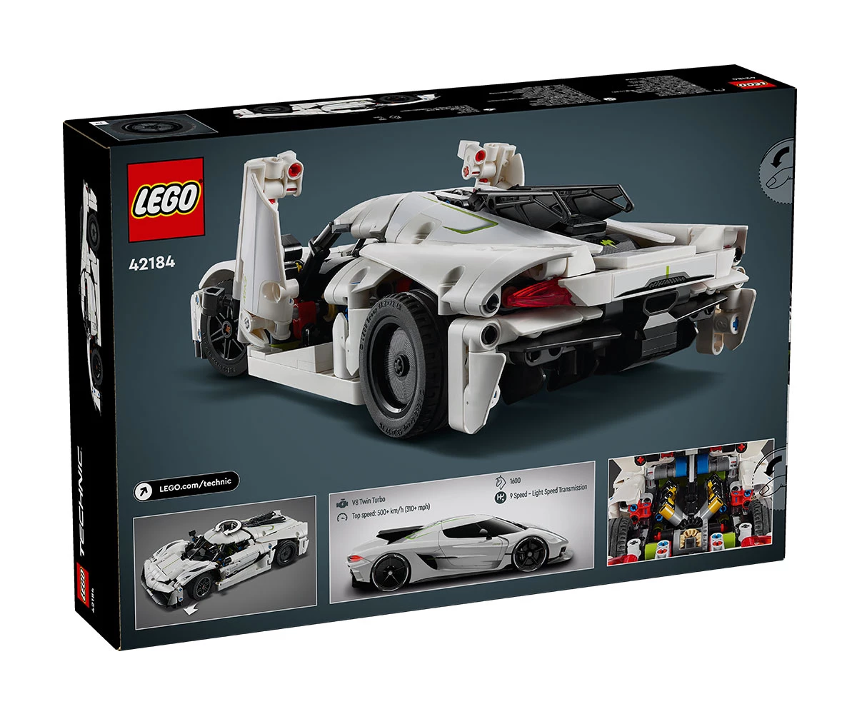 Детски комплект за игра LEGO® Technic 42184 - Бяла хиперкола Koenigsegg Jesko Absolut thumb 2 LEGO® Technic 42184 - Koenigsegg Jesko Absolut White Hypercar thumb 2