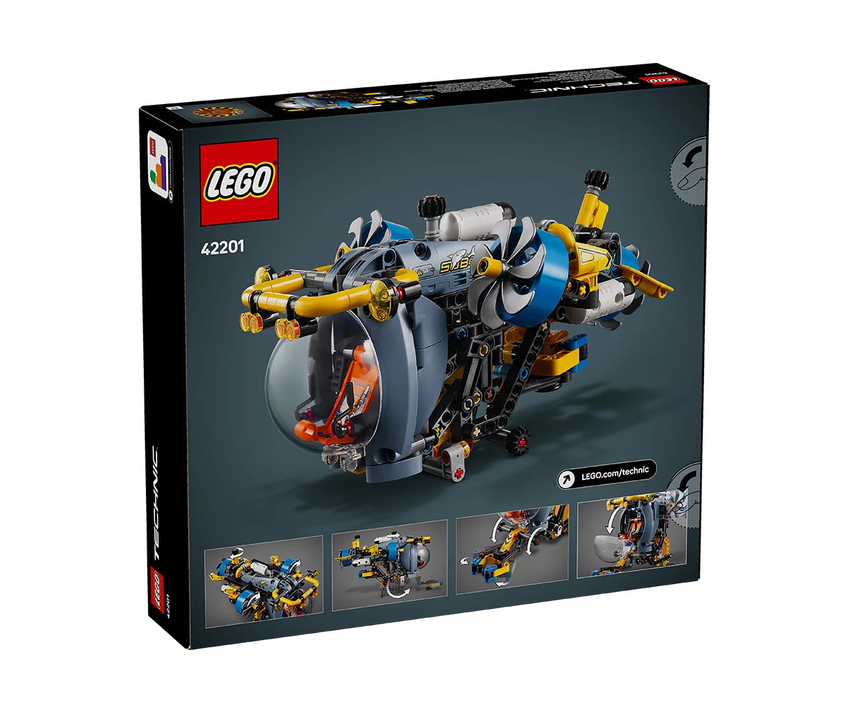 Детски комплект за игра LEGO® Technic 42201 - Дълбоководна изследователска подводница thumb 2 Конструктор ЛЕГО Technic 42201 thumb 2