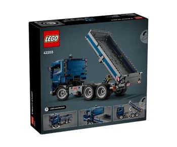Детски комплект за игра LEGO® Technic 42203 – Самосвал с подвижно ремарке