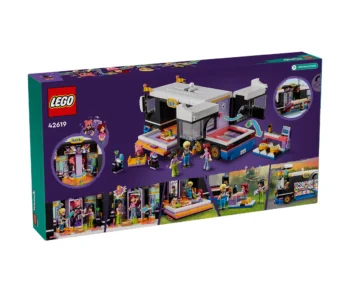 Детски комплект за игра LEGO® Friends 42619 – Бус за турне на поп звезди