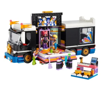 Детски комплект за игра LEGO® Friends 42619 – Бус за турне на поп звезди
