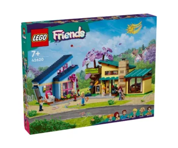 Детски комплект за игра LEGO® Friends 42620 – Семейните къщи на Оли и Пейсли