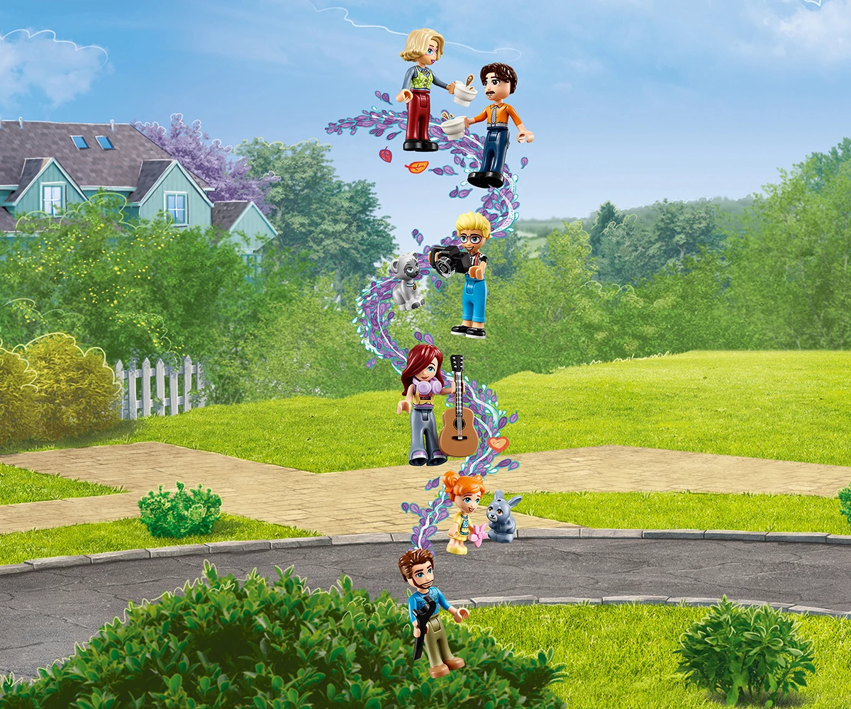 Детски комплект за игра LEGO® Friends 42620 - Семейните къщи на Оли и Пейсли thumb 5 Конструктор ЛЕГО Friends 42620 thumb 5