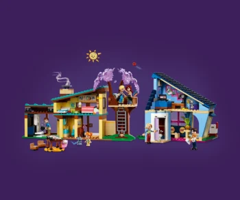 Детски комплект за игра LEGO® Friends 42620 – Семейните къщи на Оли и Пейсли