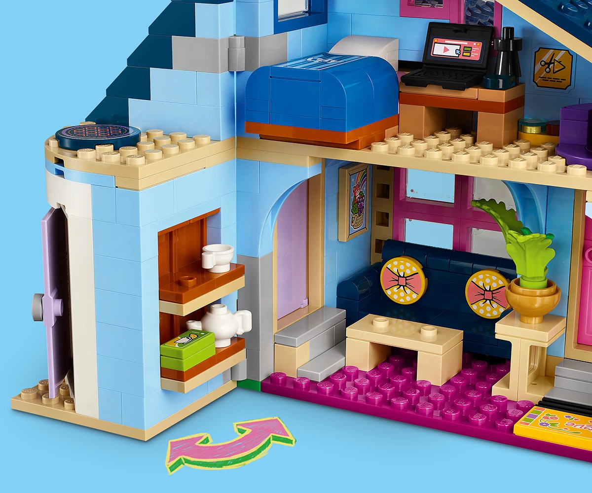 Детски комплект за игра LEGO® Friends 42620 - Семейните къщи на Оли и Пейсли thumb 8 Конструктор ЛЕГО Friends 42620 thumb 8