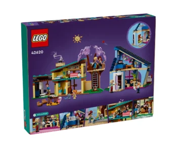 Детски комплект за игра LEGO® Friends 42620 – Семейните къщи на Оли и Пейсли