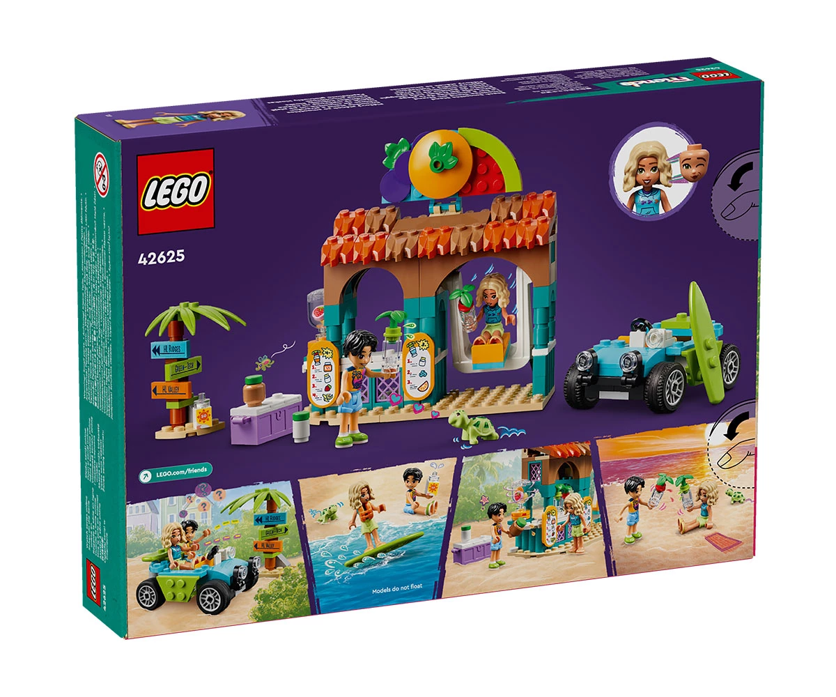Детски комплект за игра LEGO® Friends 42625 - Щанд за шейкове на плажа thumb 2 Конструктор ЛЕГО Friends 42625 thumb 2