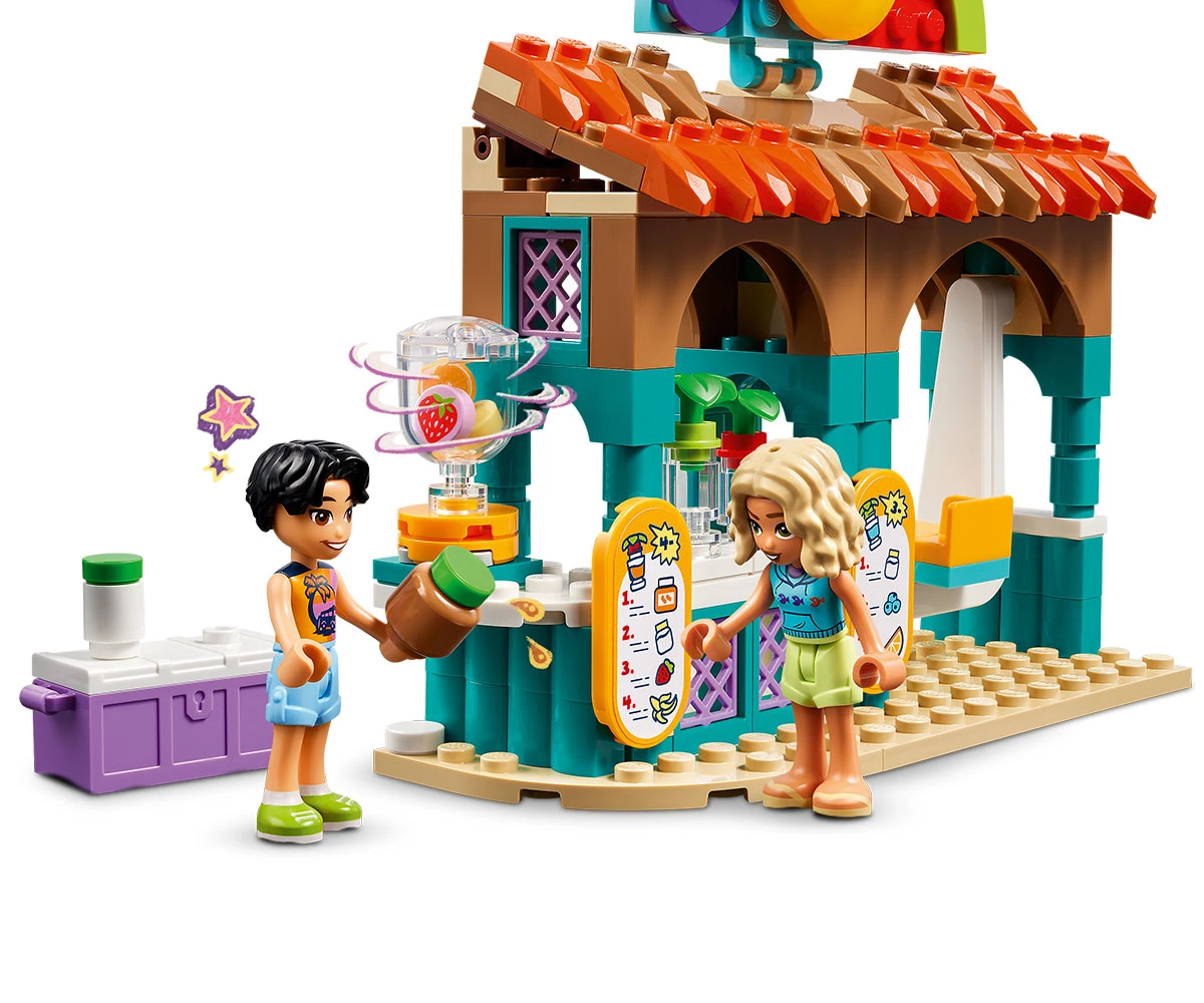 Детски комплект за игра LEGO® Friends 42625 - Щанд за шейкове на плажа thumb 6 Конструктор ЛЕГО Friends 42625 thumb 6