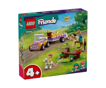 Детски комплект за игра LEGO® Friends 42634 – Ремарке за кон и пони