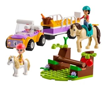 Детски комплект за игра LEGO® Friends 42634 – Ремарке за кон и пони