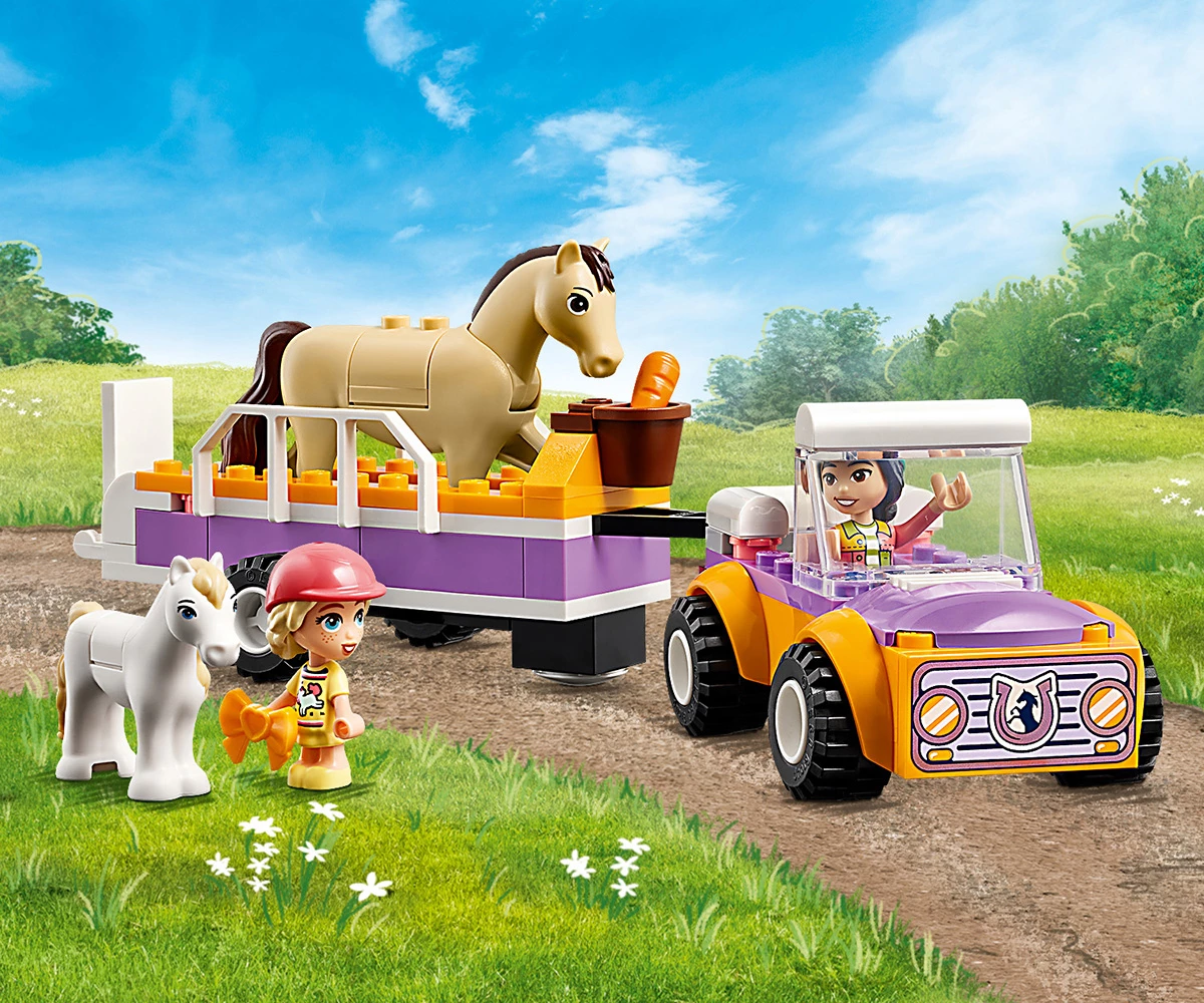 Детски комплект за игра LEGO® Friends 42634 - Ремарке за кон и пони thumb 9 Конструктор ЛЕГО Friends 42634 thumb 9
