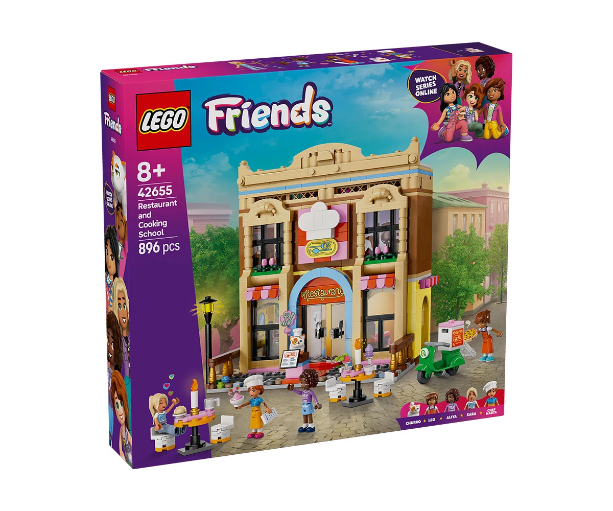 Детски комплект за игра LEGO® Friends 42655 - Ресторант и кулинарно училище Конструктор ЛЕГО Friends 42655