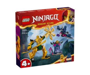 Детски комплект за игра LEGO® NINJAGO® 71804 – Битка с робота на Арин